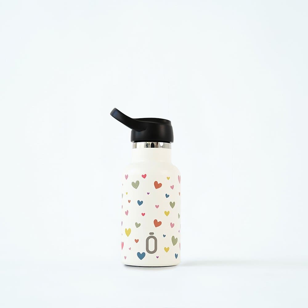 Brainkid Toys - Thermal Bottle with Straw Heart Confetti 350ml 1 Thermal Bottle with Straw Heart Confetti 350ml