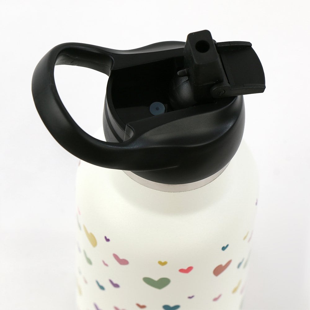 Brainkid Toys - Thermal Bottle with Straw Heart Confetti 350ml 4 Thermal Bottle with Straw Heart Confetti 350ml - Image 4