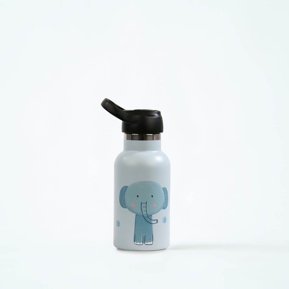 Brainkid Toys - Thermal Bottle with Straw Elephant 350ml 1 Thermal Bottle with Straw Elephant 350ml