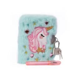 Alternative view of Unicorn Furry Notebook with Pen