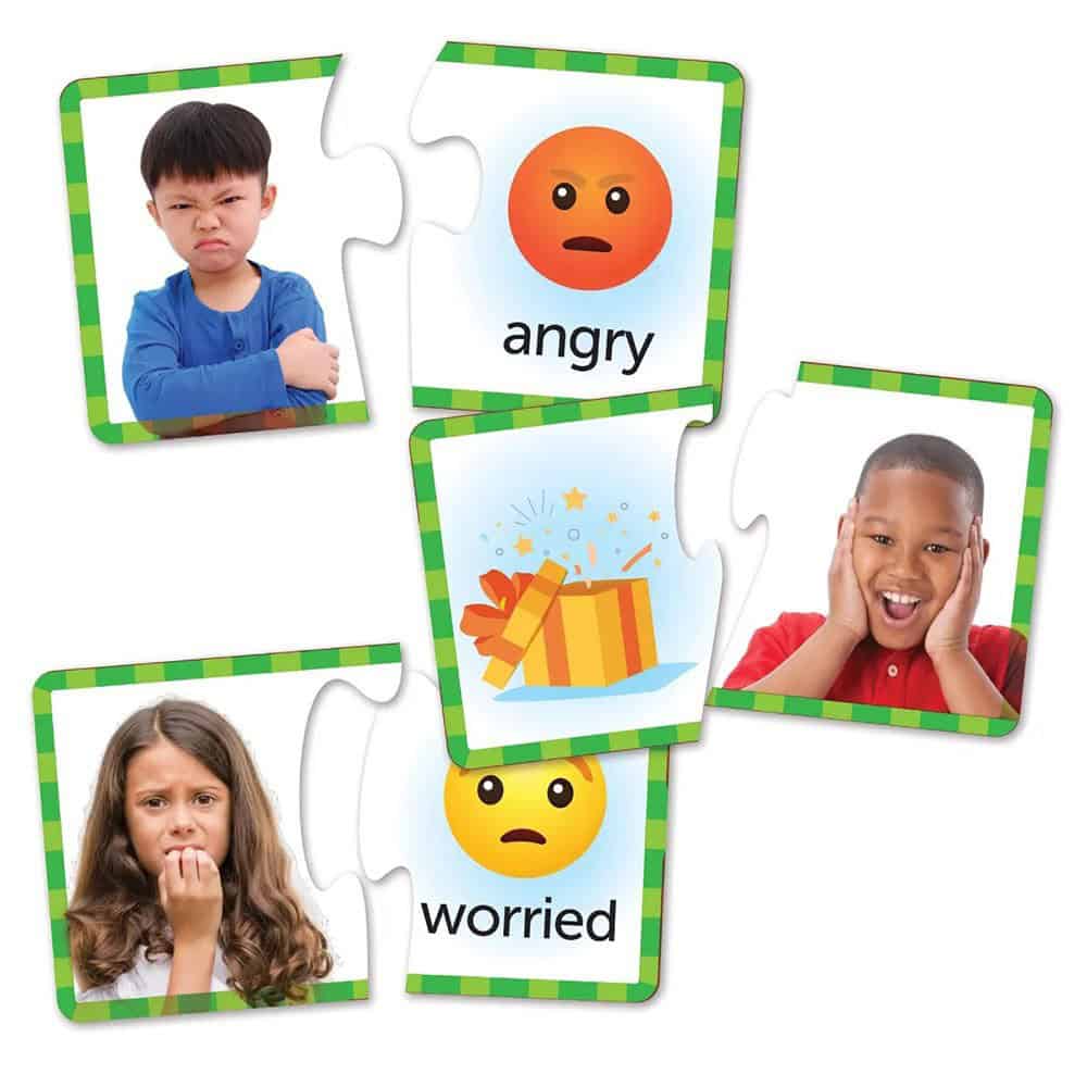 Brainkid Toys - Feelings Emotions Puzzle Cards 4 Feelings Emotions Puzzle Cards - Image 4