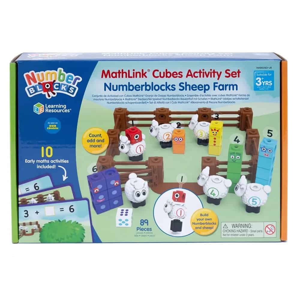 Brainkid Toys - MathLink Cubes Numberblocks Sheep Farm Activity Set 1 MathLink Cubes Numberblocks Sheep Farm Activity Set