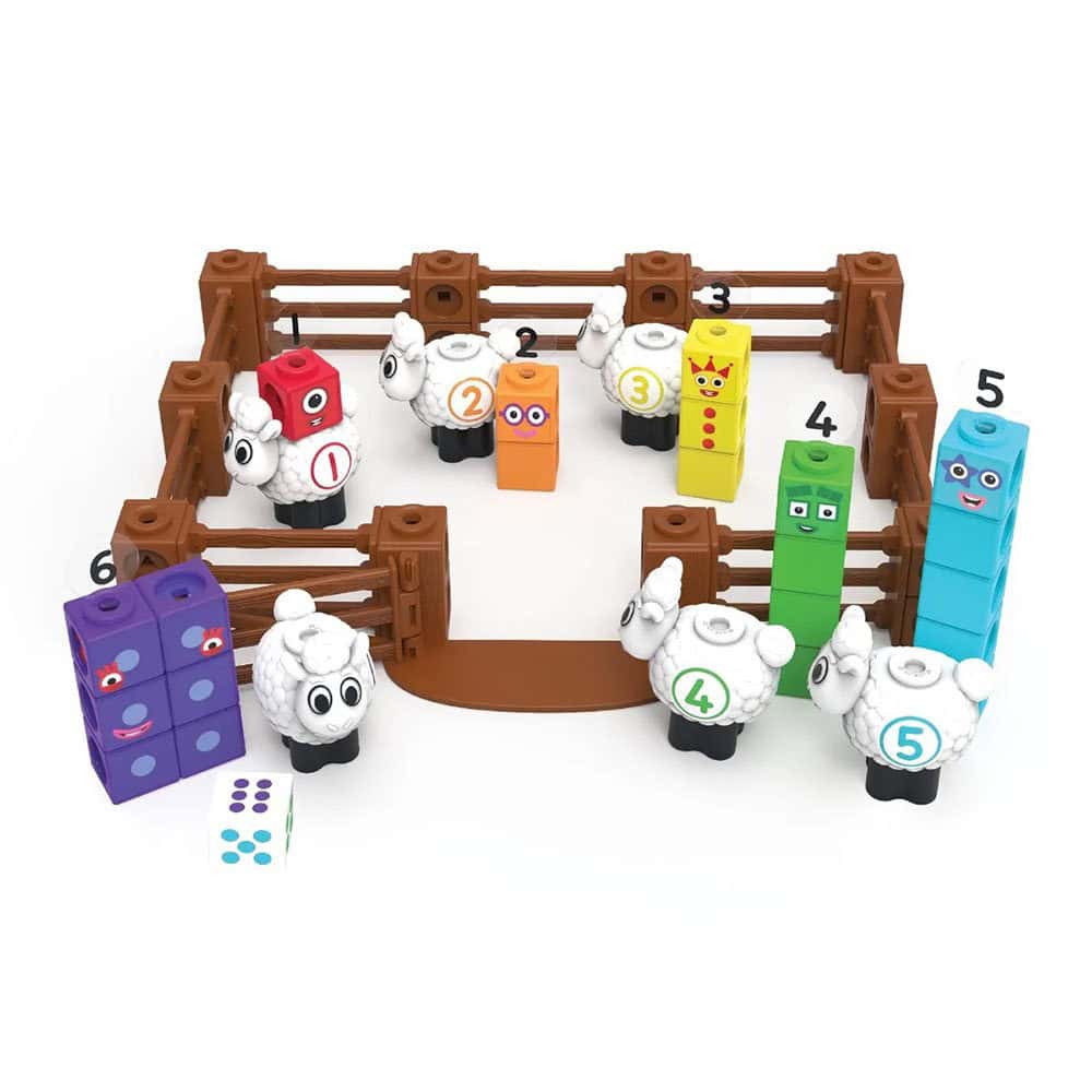 Brainkid Toys - MathLink Cubes Numberblocks Sheep Farm Activity Set 3 MathLink Cubes Numberblocks Sheep Farm Activity Set - Image 3