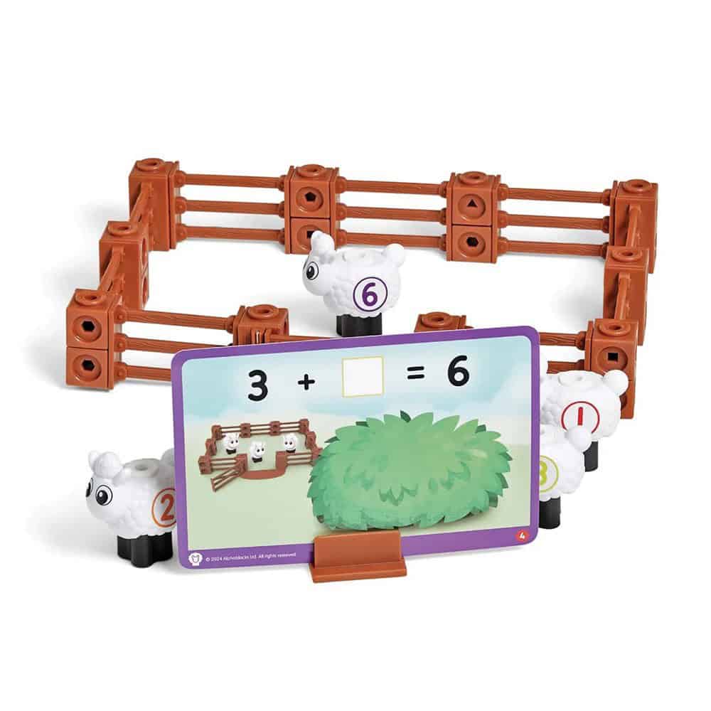 Brainkid Toys - MathLink Cubes Numberblocks Sheep Farm Activity Set 4 MathLink Cubes Numberblocks Sheep Farm Activity Set - Image 4