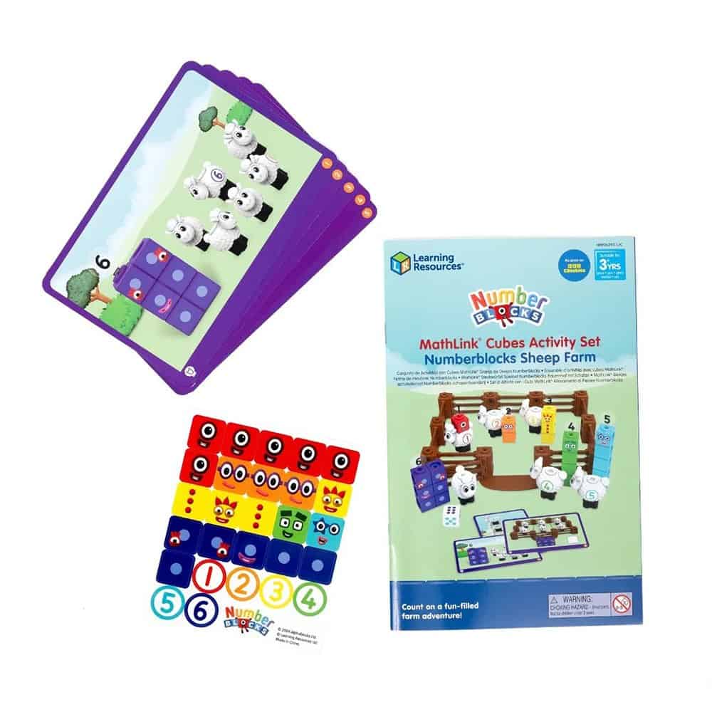 Brainkid Toys - MathLink Cubes Numberblocks Sheep Farm Activity Set 5 MathLink Cubes Numberblocks Sheep Farm Activity Set - Image 5