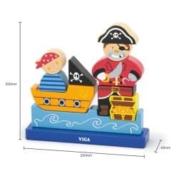 Brainkid Toys - Magnetic 3D Puzzle - Pirate 9 Magnetic 3D Puzzle - Pirate - Image 5