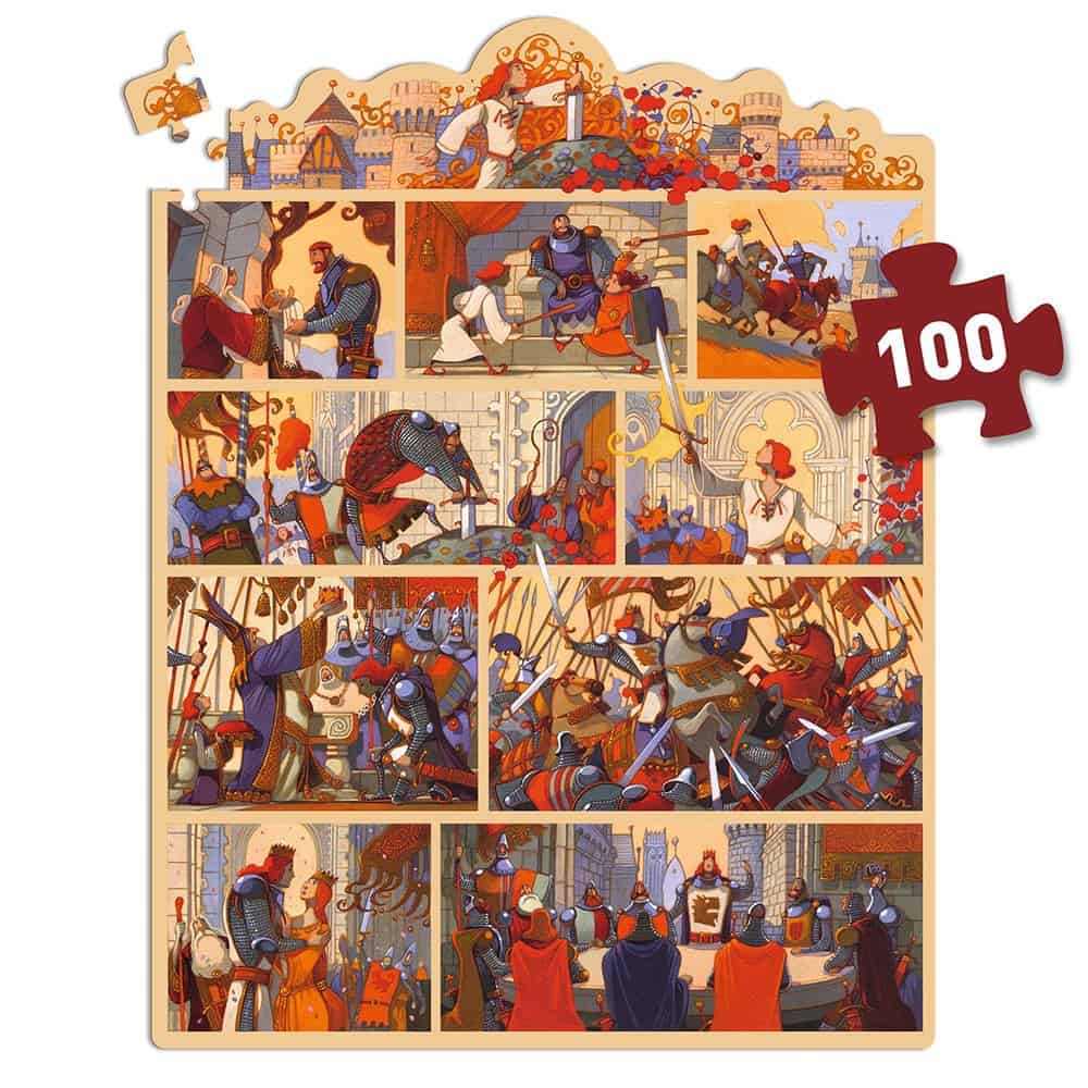 Brainkid Toys - Story Puzzle 100Pcs - King Arthur 2 Story Puzzle 100Pcs - King Arthur - Image 2