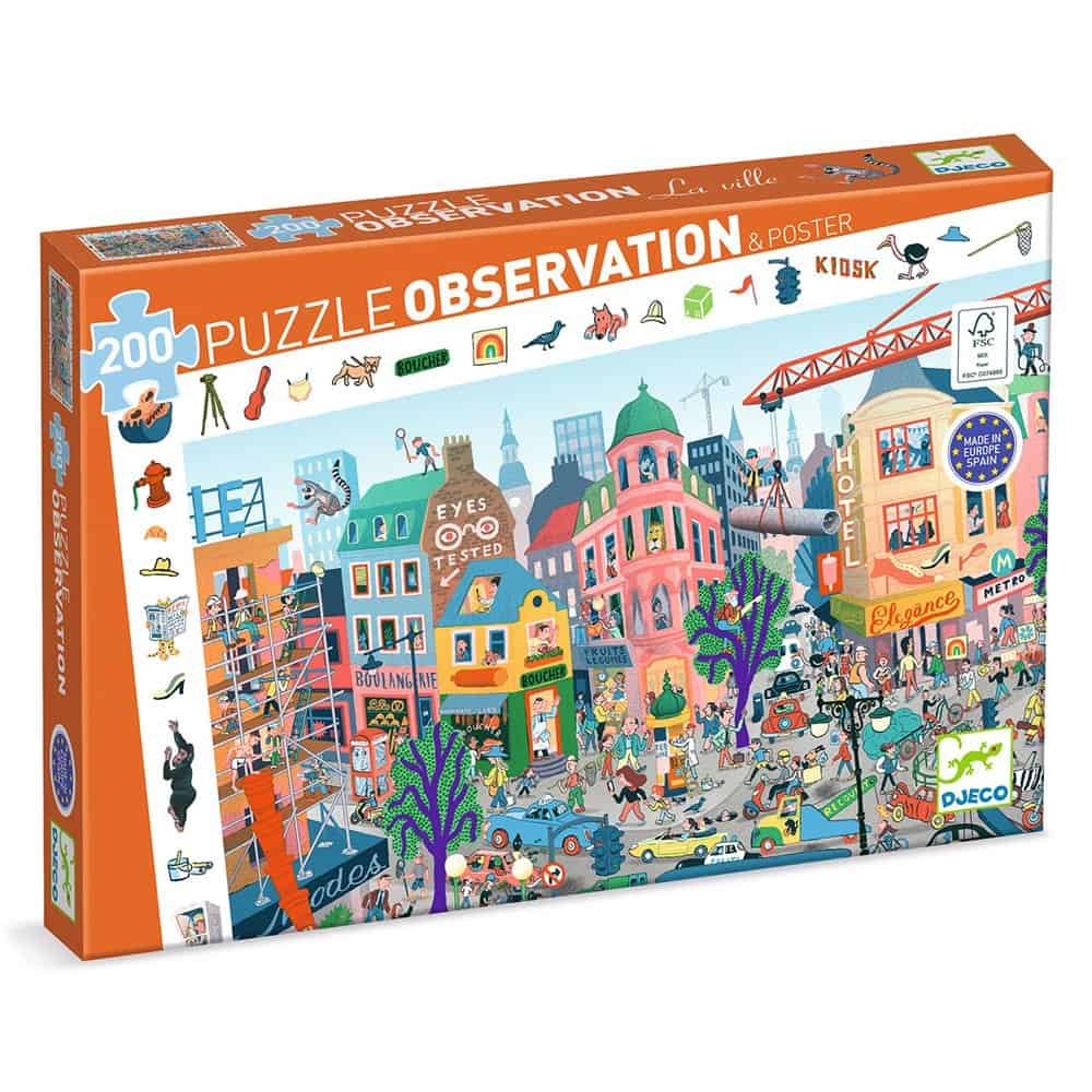 Brainkid Toys - The City 200 Pcs Observation Puzzle 1 The City 200 Pcs Observation Puzzle