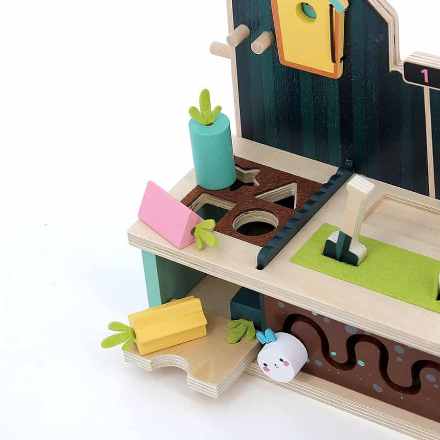 Brainkid Toys - Multi-activity Garden Wooden Educational Game 4 Multi-activity Garden Wooden Educational Game - Image 4