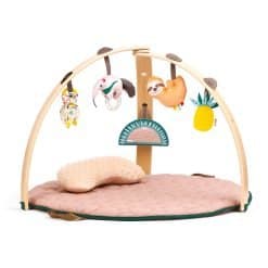 Wooden baby gym with 5 activities Jungle