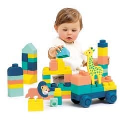 Briqui 53 Soft Bricks in a Suitcase