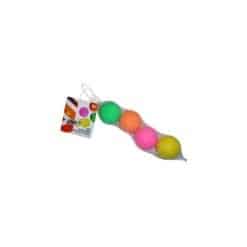 Set of 4 balls for beach rackets