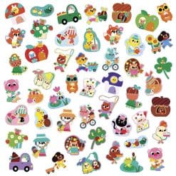 Alternative view of 50 Reusable Large Spring Stickers