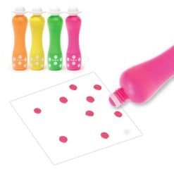 Alternative view of 4 Foam Markers Neon