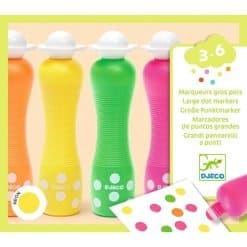 Brainkid Toys - 4 Foam Markers Neon 9 4 Foam Markers Neon - Image 5