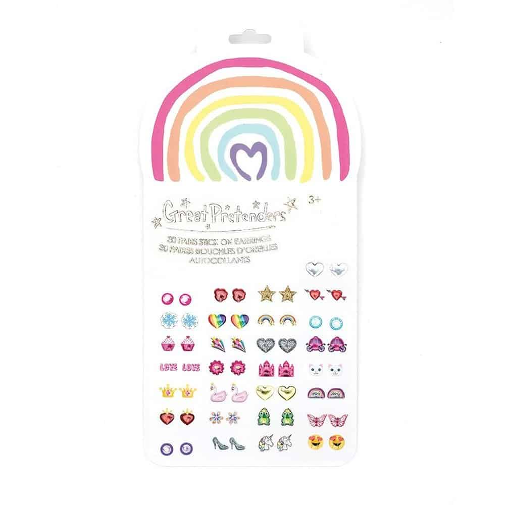 Brainkid Toys - Rainbow 30 Pairs of Earrings 1 Rainbow 30 Pairs of Earrings