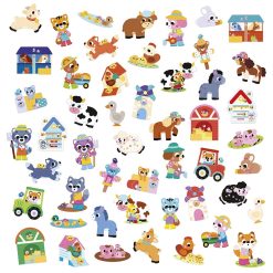 Alternative view of Large Stickers Farm Animals x50