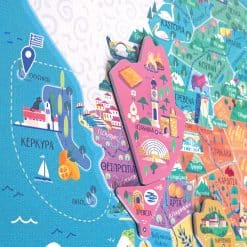 Brainkid Toys - Svoora Map with Magnetic Puzzle - Greece 8 Svoora Map with Magnetic Puzzle - Greece - Image 3