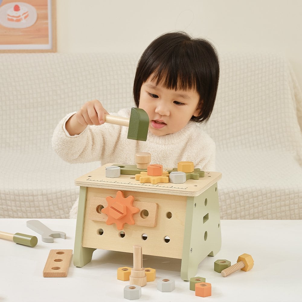 Brainkid Toys - Mini Workbench Pale Colors 7 Mini Workbench Pale Colors - Image 7
