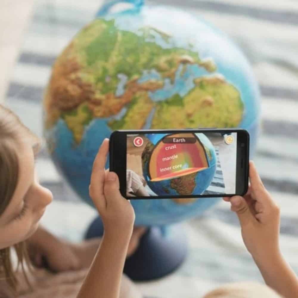 Brainkid Toys - 3D Rotating Earth LED - 32cm GREEK 8 3D Rotating Earth LED - 32cm GREEK - Image 8