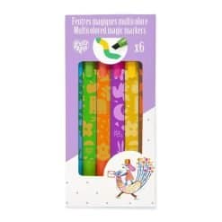 6 Magic colorful felt-tip pens
