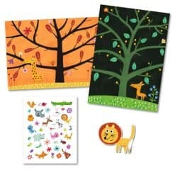 Brainkid Toys - Reusable Stickers - Savannah 7 Reusable Stickers - Savannah - Image 4