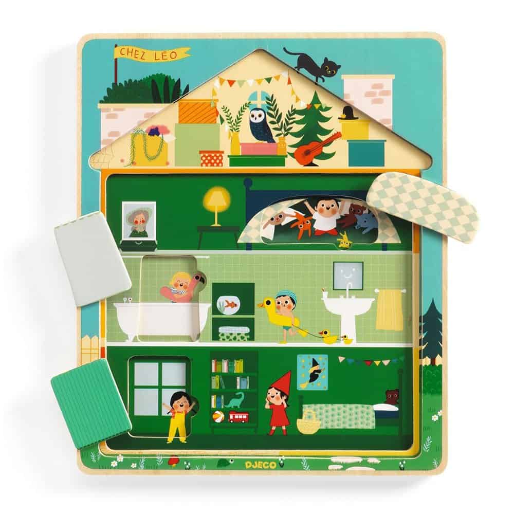 Brainkid Toys - Chez Leo Layer Puzzle 3 Chez Leo Layer Puzzle - Image 3