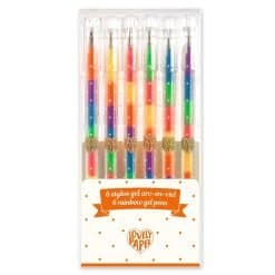 6 rainbow gel pens
