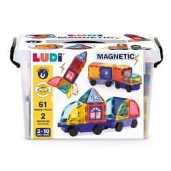Alternative view of Magnetic Construction Vehicles 61pcs