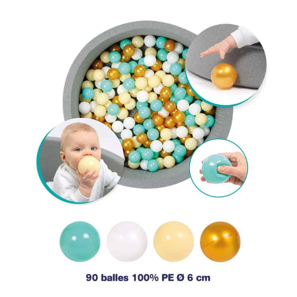 Brainkid Toys - 90 Plastic Balls for Pits 6 90 Plastic Balls for Pits - Image 6