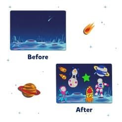 Brainkid Toys - Foil Fun - Space 9 Foil Fun - Space - Image 5