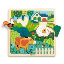Alternative view of Farm 12pcs Wooden Puzzle