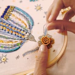 Djeco Atelier 59 -  Beaded Embroidery Bird - Image 5