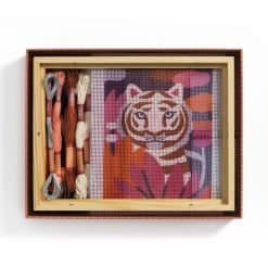 Brainkid Toys - Djeco Atelier Needlepoint Tiger 7 Djeco Atelier Needlepoint Tiger - Image 3