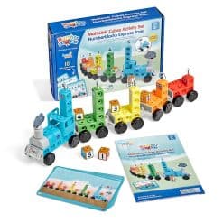 Brainkid Toys - MathLink Cubes Activity Set Numberblocks Express Train 7 MathLink Cubes Activity Set Numberblocks Express Train - Image 4