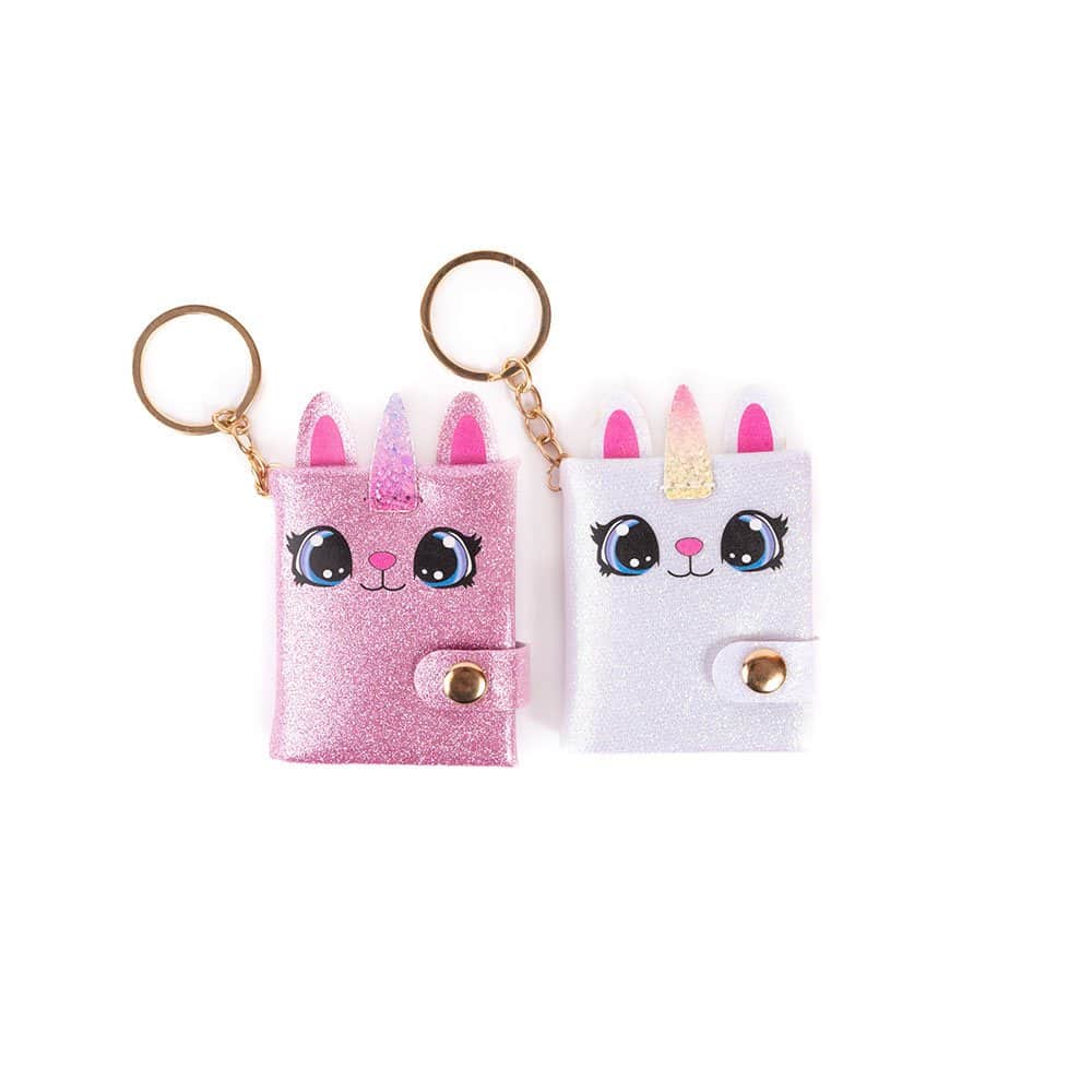 Brainkid Toys - Keychain Journal Caticorn in 2 designs 1 Keychain Journal Caticorn in 2 designs