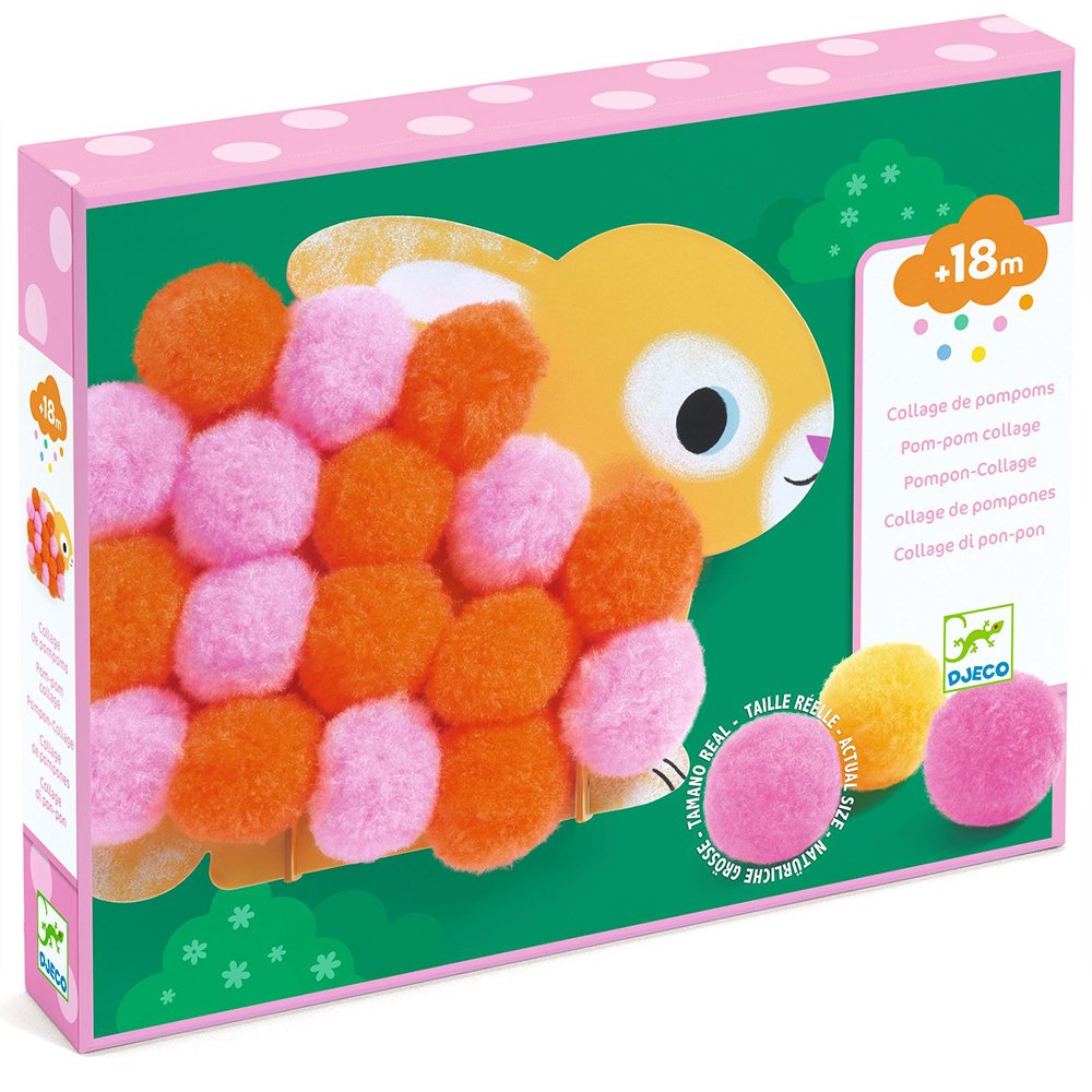 Brainkid Toys - Fuzzy Animals Pom Pom Collage 1 Fuzzy Animals Pom Pom Collage