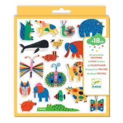 60 felt stickers - Animals everywhere