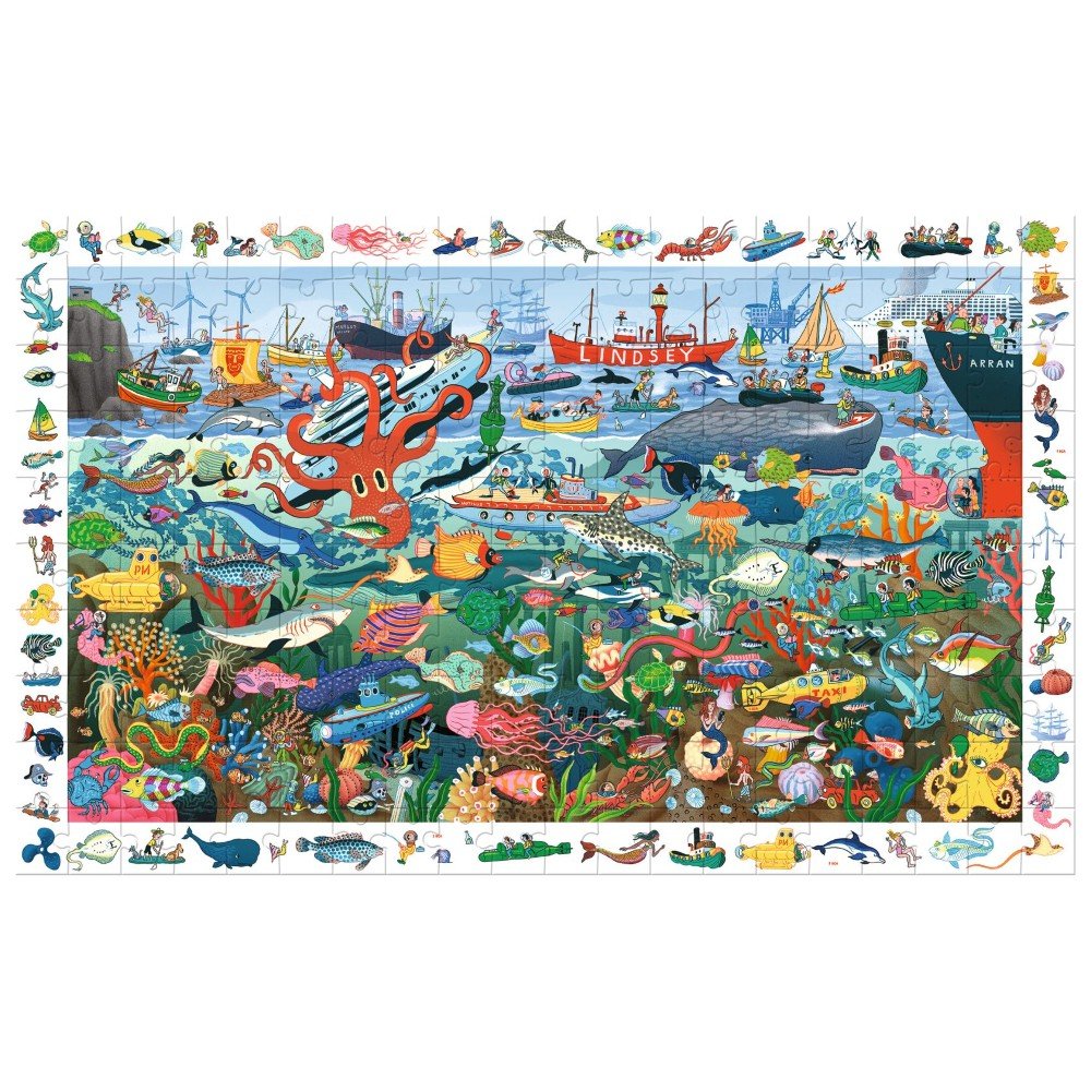 Brainkid Toys - The Sea 200 Pcs Observation Puzzle 2 The Sea 200 Pcs Observation Puzzle - Image 2