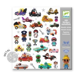 Funny Cars Metallic Stickers