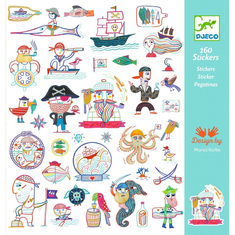 Brainkid Toys - Pirates 160 Stickers 3 Pirates 160 Stickers - Image 3