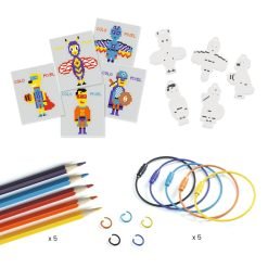 Brainkid Toys - DIY Pixel Art Heroes 8 DIY Pixel Art Heroes - Image 3