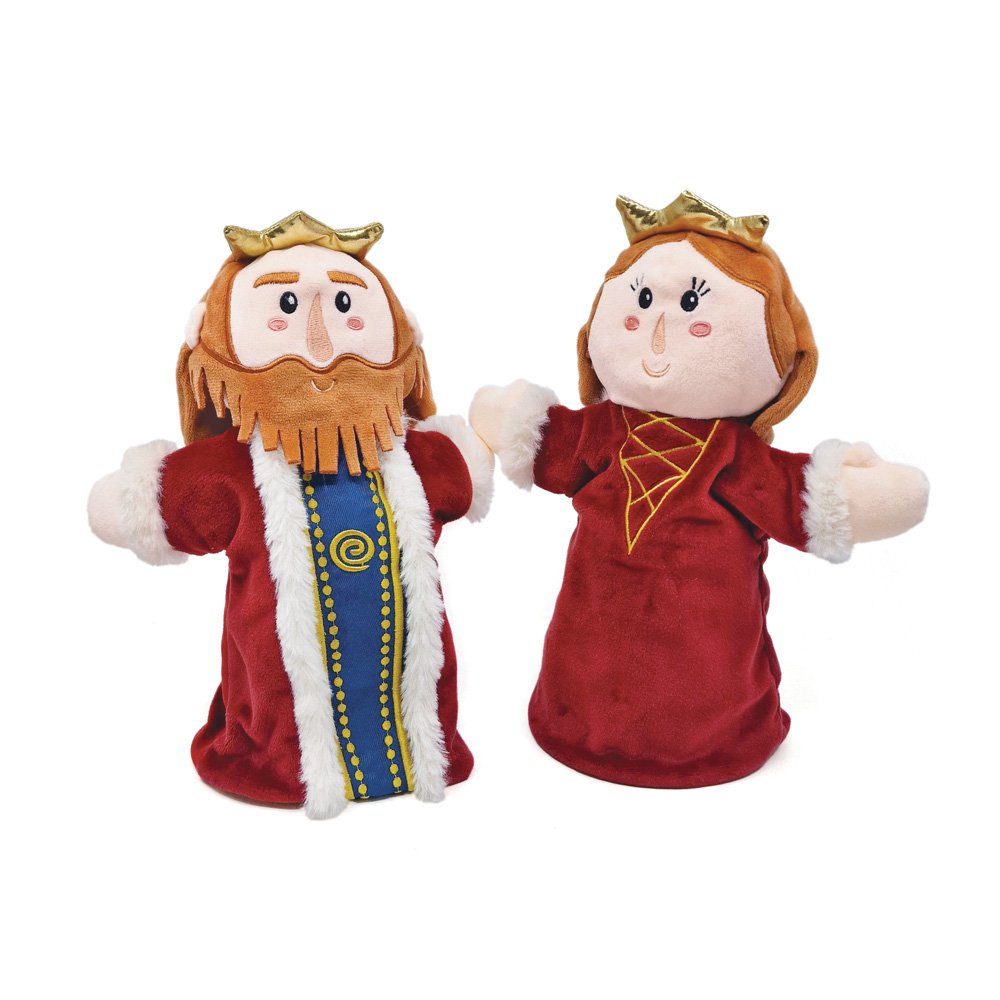 Brainkid Toys - King - Queen Double-Sided Handpuppet 1 King - Queen Double-Sided Handpuppet