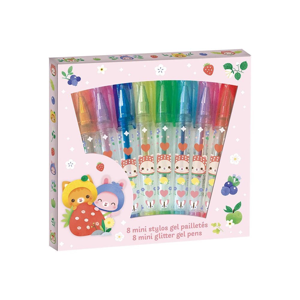 Brainkid Toys - 8 Glitter Gel Pens 1 8 Glitter Gel Pens