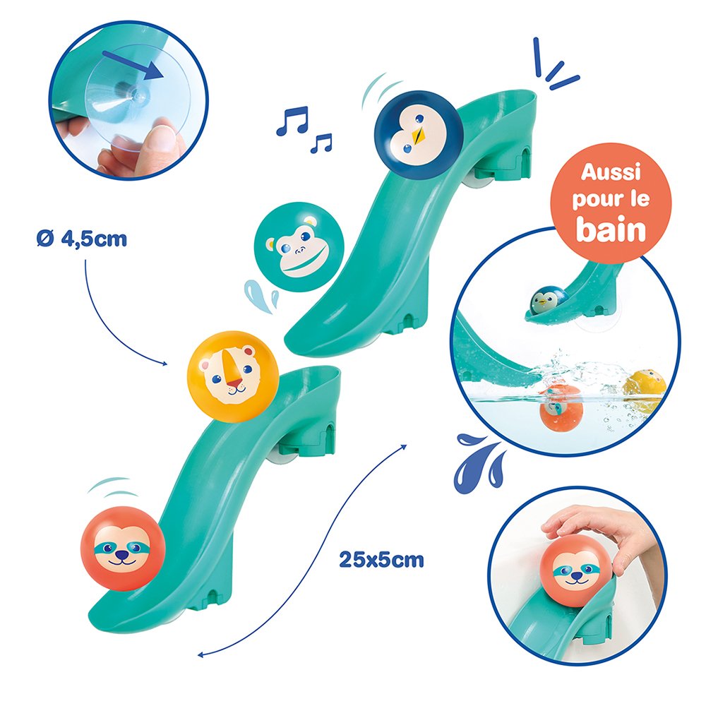 Brainkid Toys - Bath Slide with Balls 6 Bath Slide with Balls - Image 6