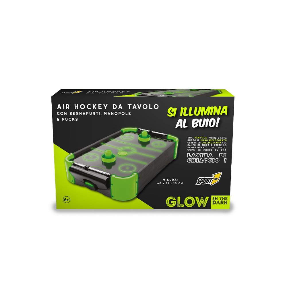 Brainkid Toys - Glow-in-the-Dark Table Air Hockey 2 Glow-in-the-Dark Table Air Hockey - Image 2