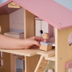 Brainkid Toys - Wooden Dollhouse with Accessories - Assembled 11 Wooden Dollhouse with Accessories - Assembled - Image 5