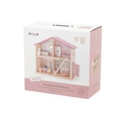Brainkid Toys - Wooden Dollhouse with Accessories - Assembled 13 Wooden Dollhouse with Accessories - Assembled - Image 7