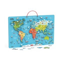 Magnetic World Puzzle and Dry Erase Board