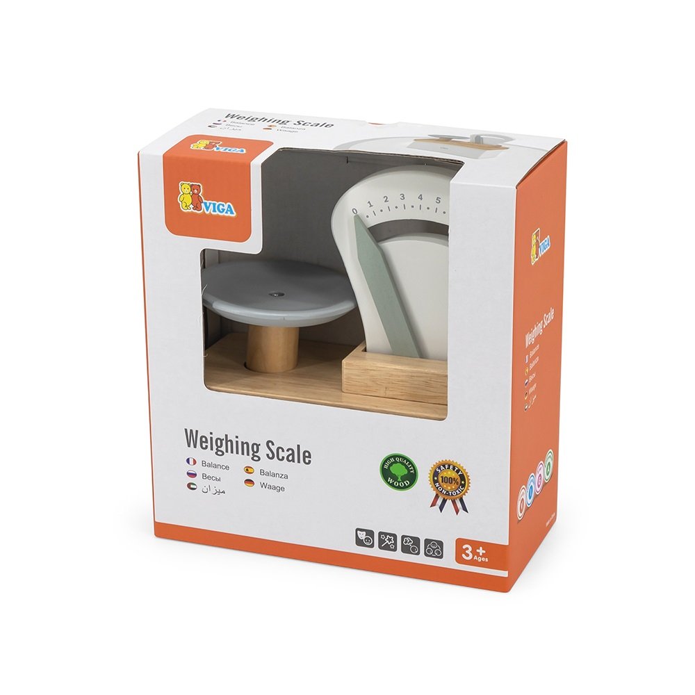 Brainkid Toys - Scandi Style Wooden Weighing Scale 2 Scandi Style Wooden Weighing Scale - Image 2